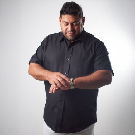 camisa negra xxl